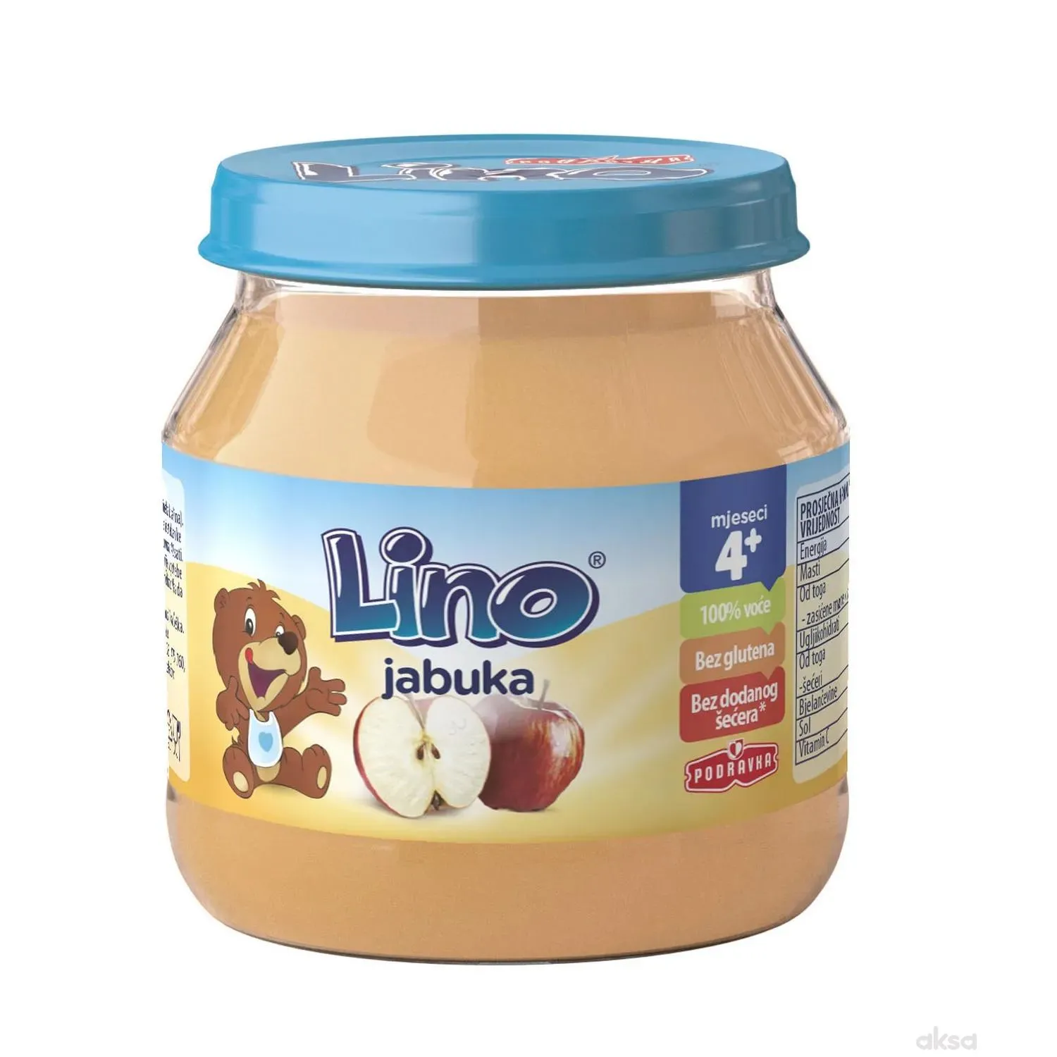 Lino kašica jabuka 130g 