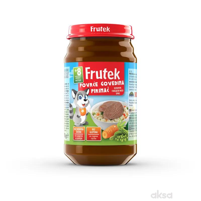 Frutek kašica povrće, govedina i pirinač 190g 