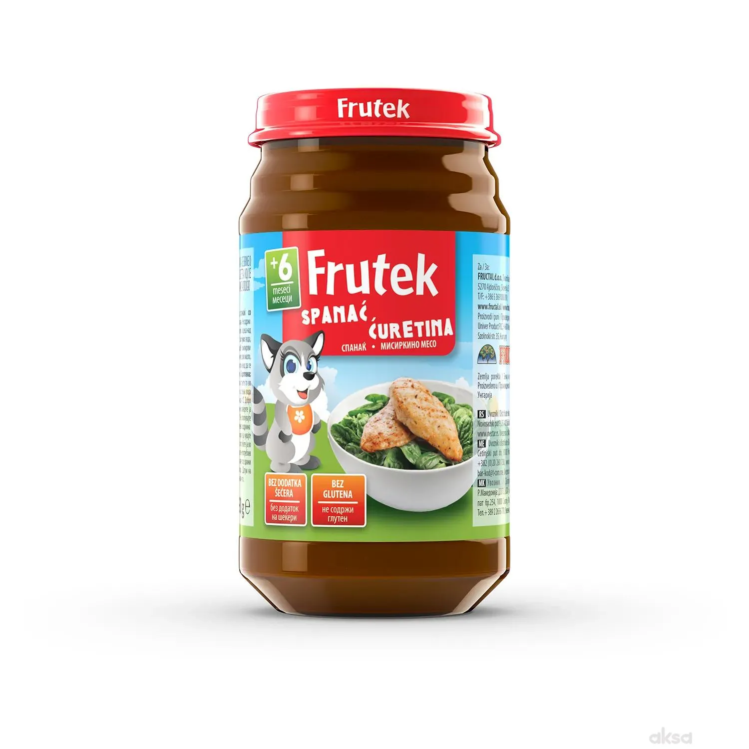Frutek kašica špinat i puretina 190g