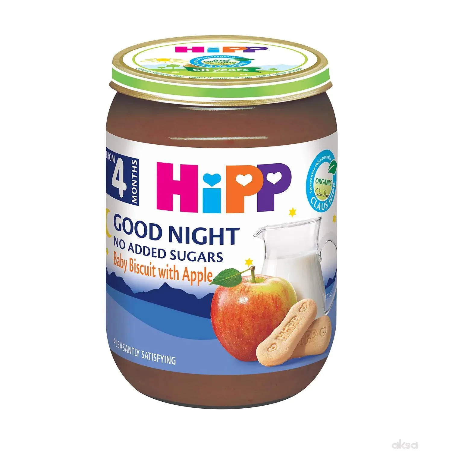 Hipp kašica za l. noć keks sa jabukom 190g 