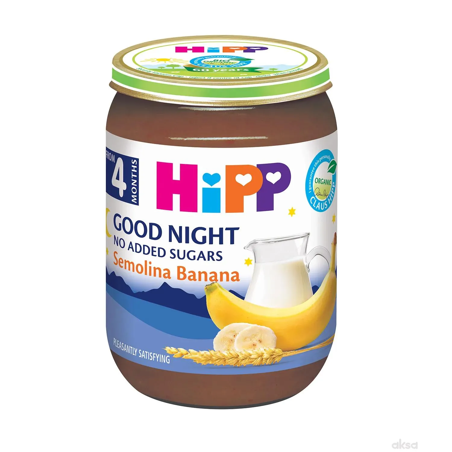 Hipp kašica za l. noć griz i banana 190g 