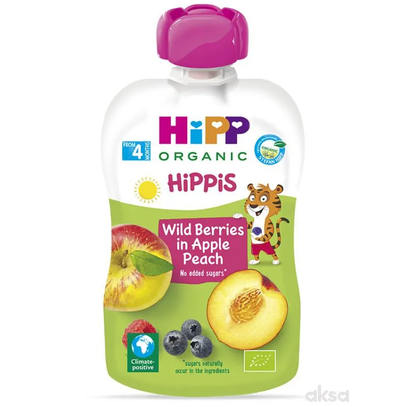Hipp pouch šumsko voće, jabuka, breskva 100g