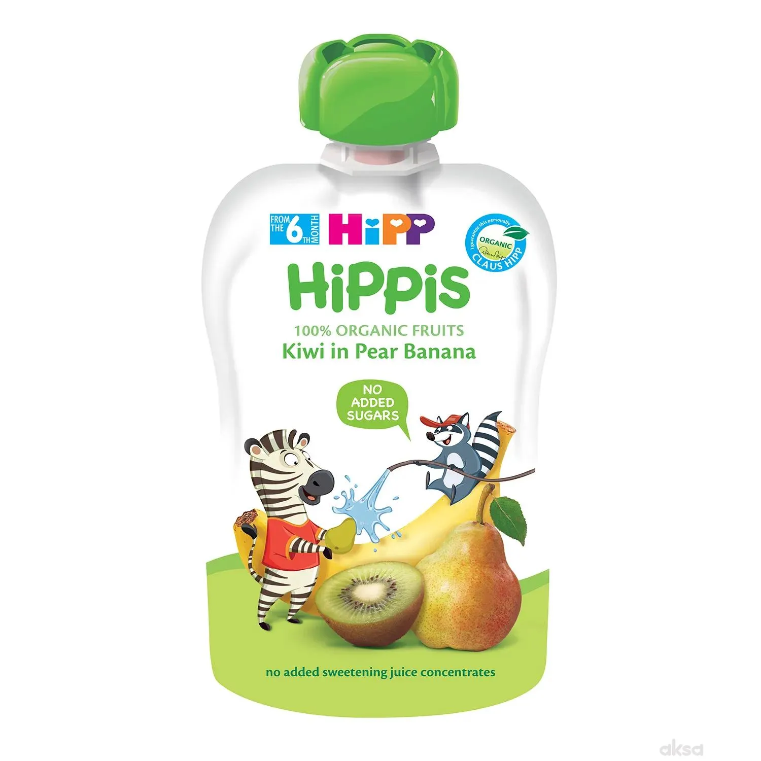 Hipp pouch kivi, kruška, banana 100g 