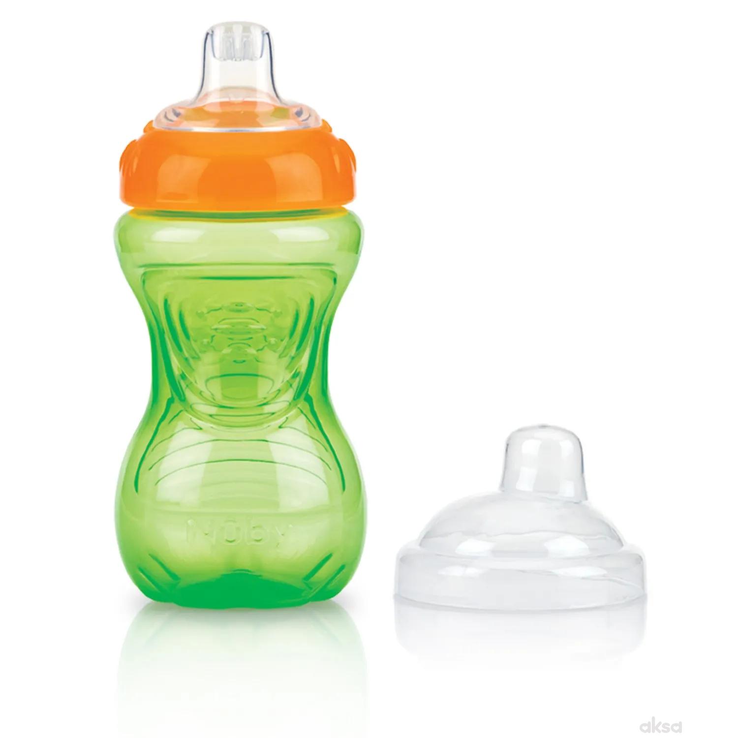 Nuby čaša sa sil. piskom, no spill 9m+, 300ml 