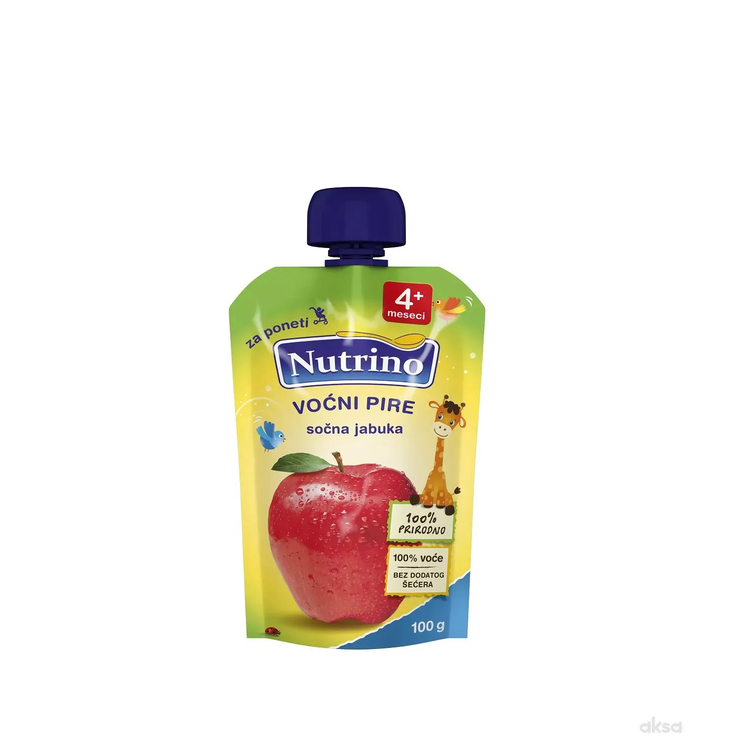 Nutrino pouchers sočna jabuka 100g