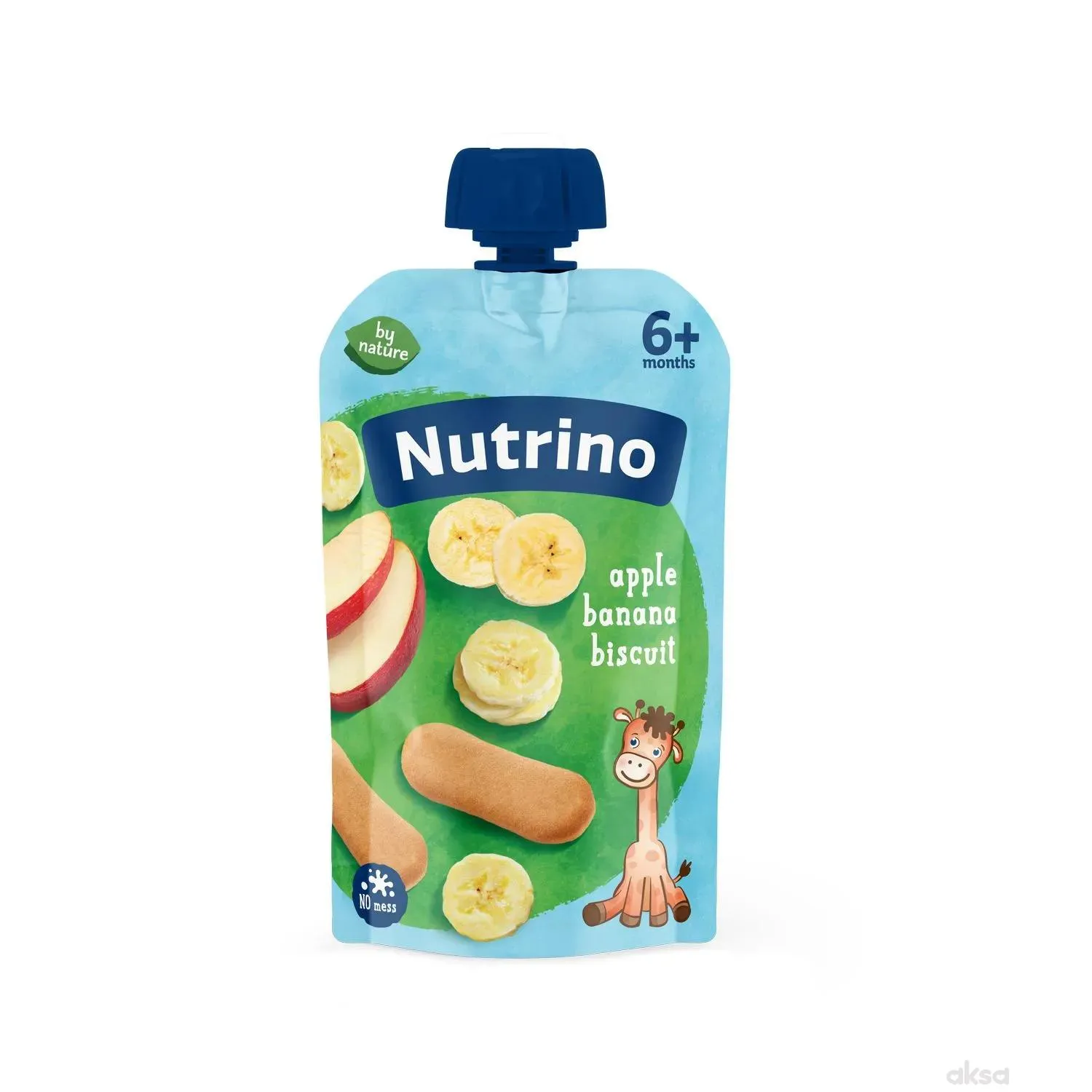 Nutrino pouchers jabuka i banana sa keksom 100g