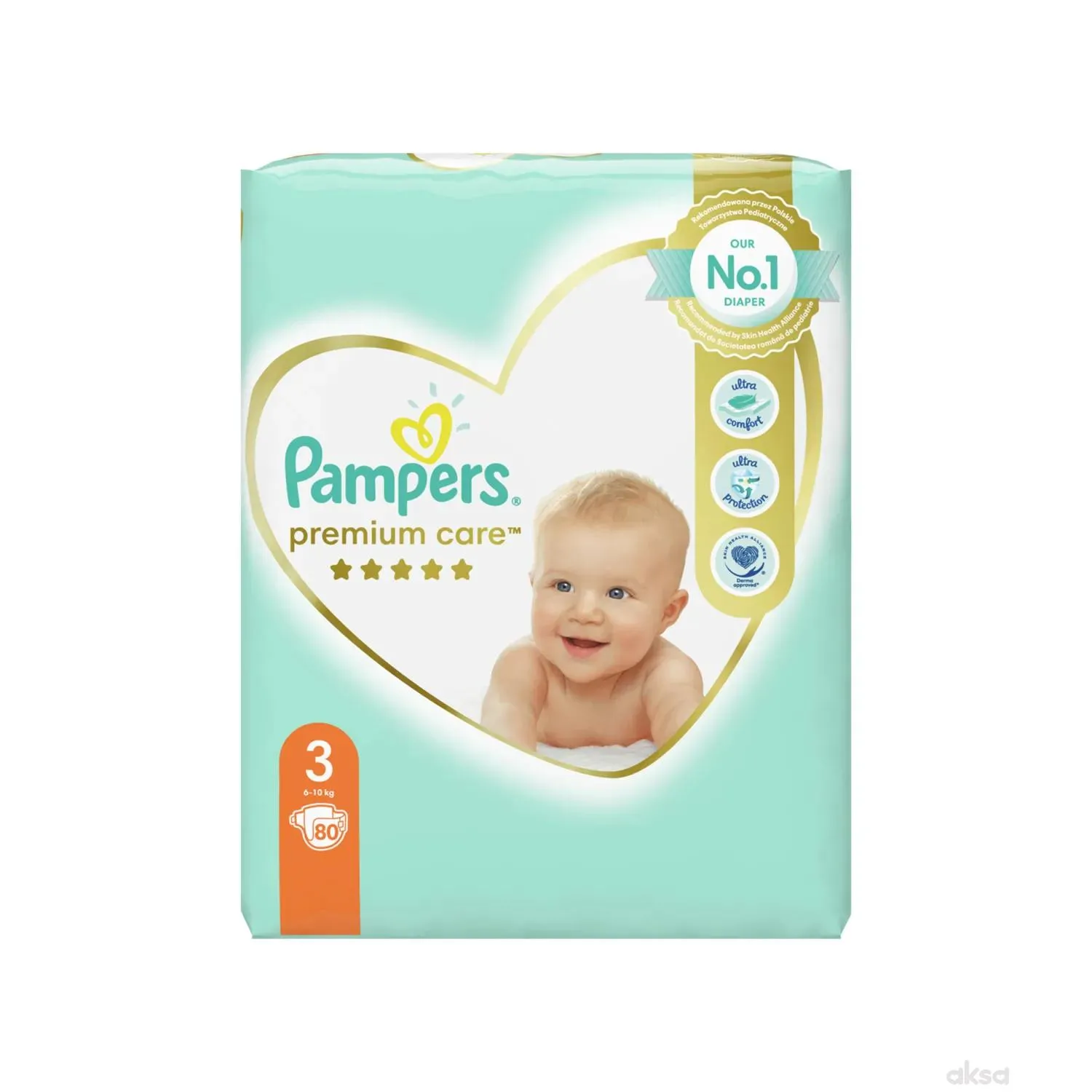 Pampers pelene premium care JP 3 midi 5-9kg 80kom 