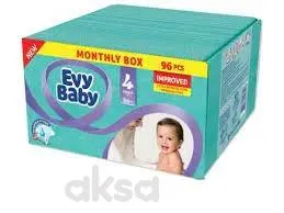 Evy baby pelene box 4 maxi 8-18kg 96kom 