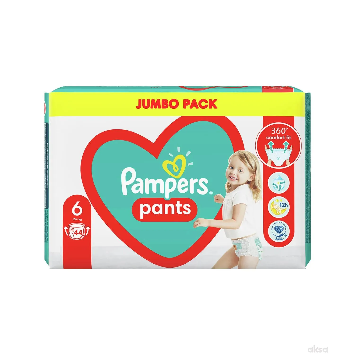 Pampers pants pelene JP 6 extra large 16+kg 44kom 