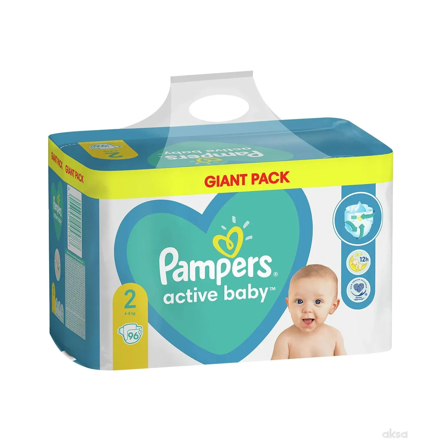 Pampers pelene active baby GP 2 mini 4-8kg 96 kom