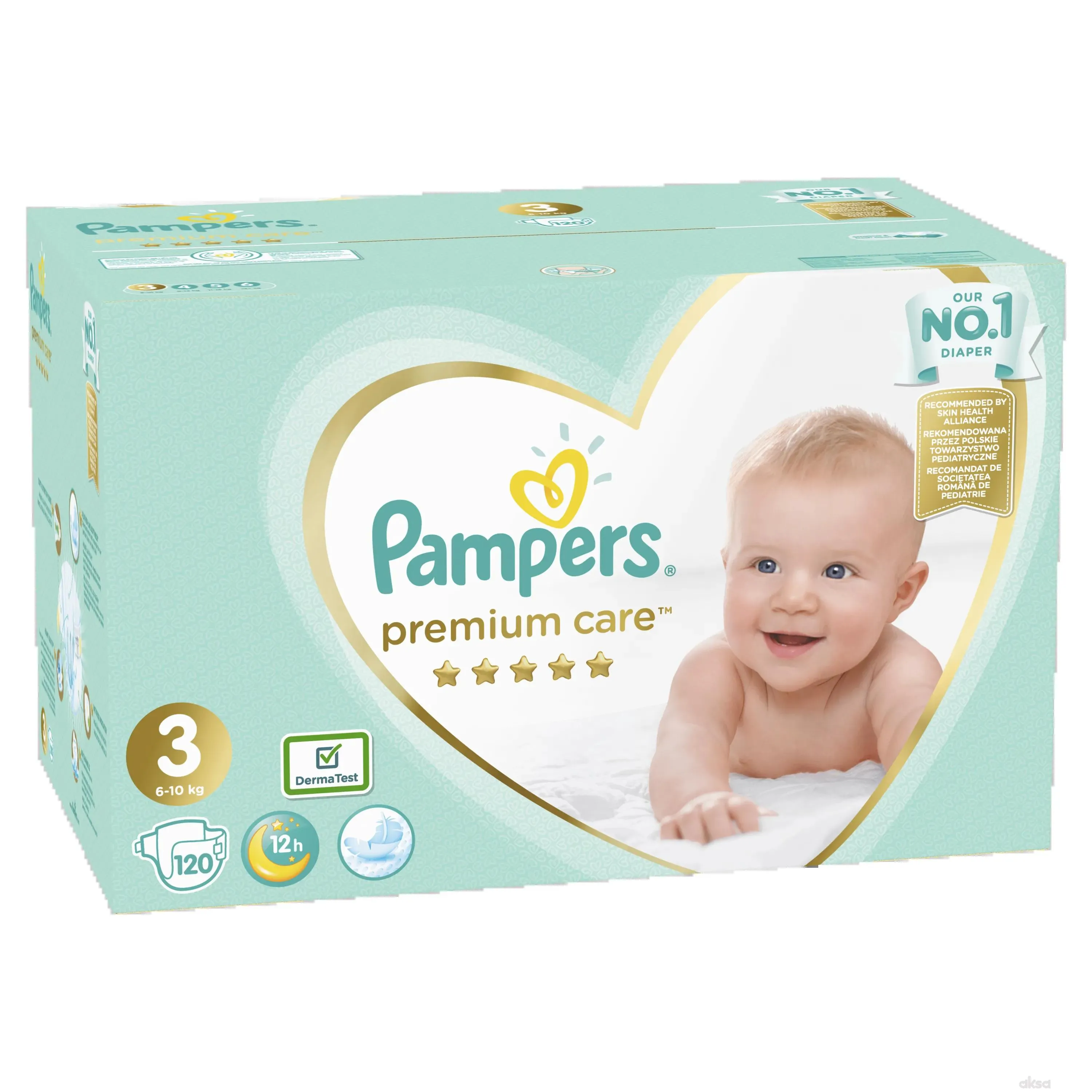 Pampers pelene premium care mega box 3 midi 6-10kg 120kom 