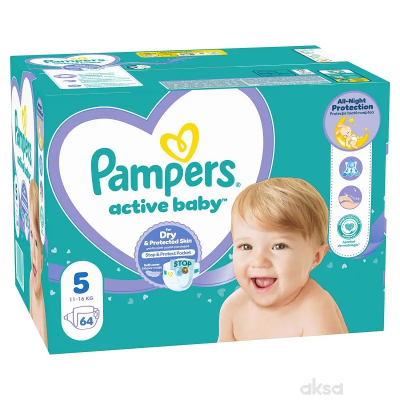 Pampers pelene GP 5 junior 11-16kg 64kom
