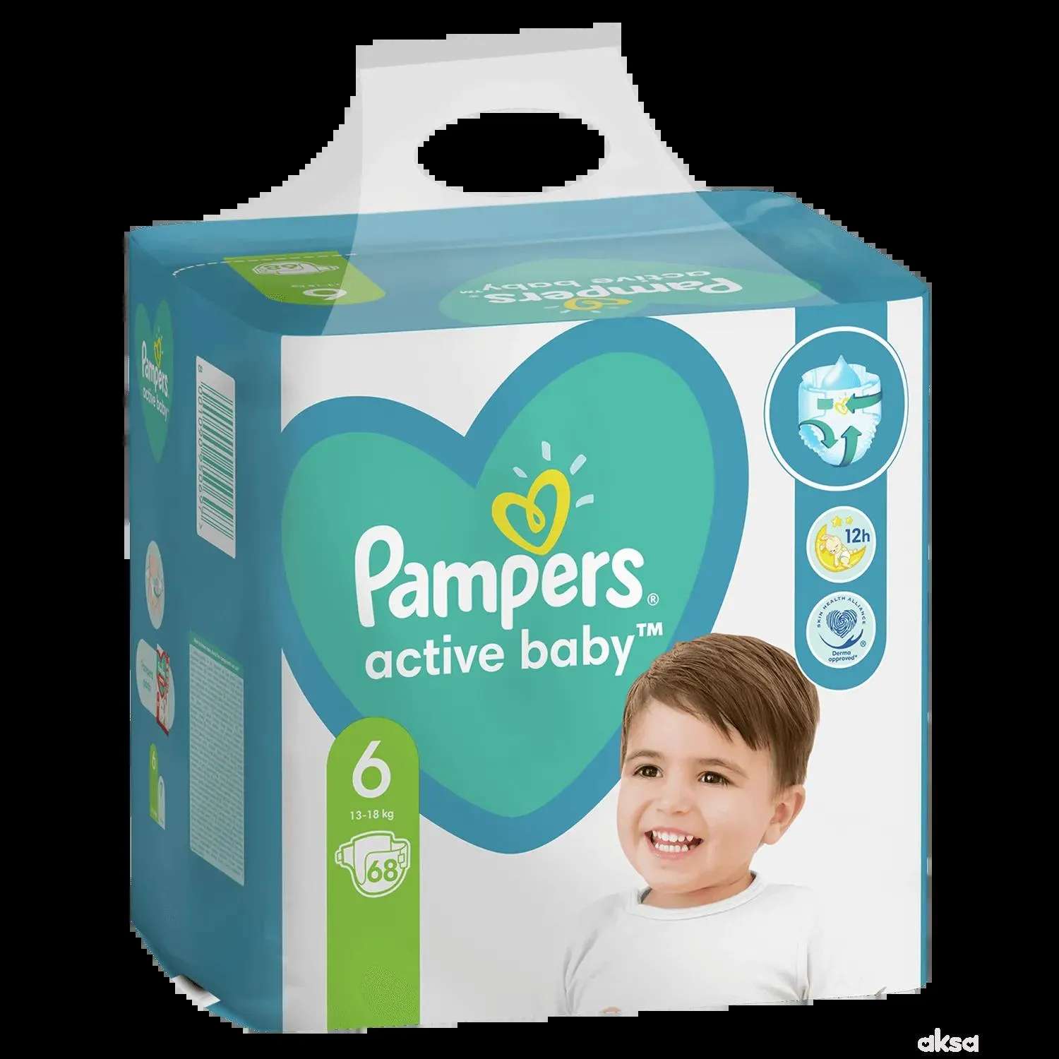 Pampers pelene bag 6 extra large 13-18kg 68kom