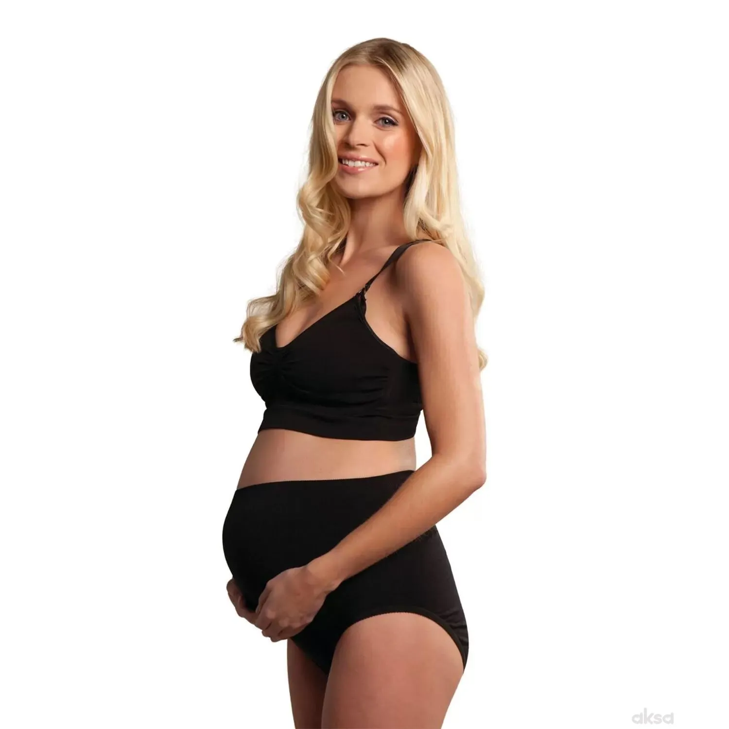 Carriwell Duboke gaćice sa podrškom za trudnice,crne,XL 