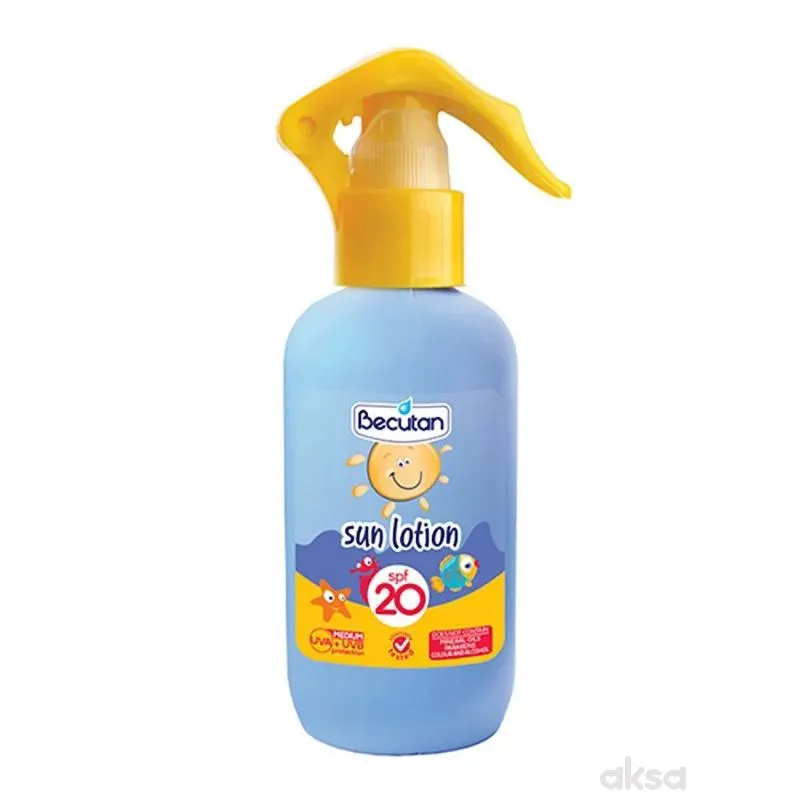 Becutan baby mlijeko za sunčanje SPF20 150ml 