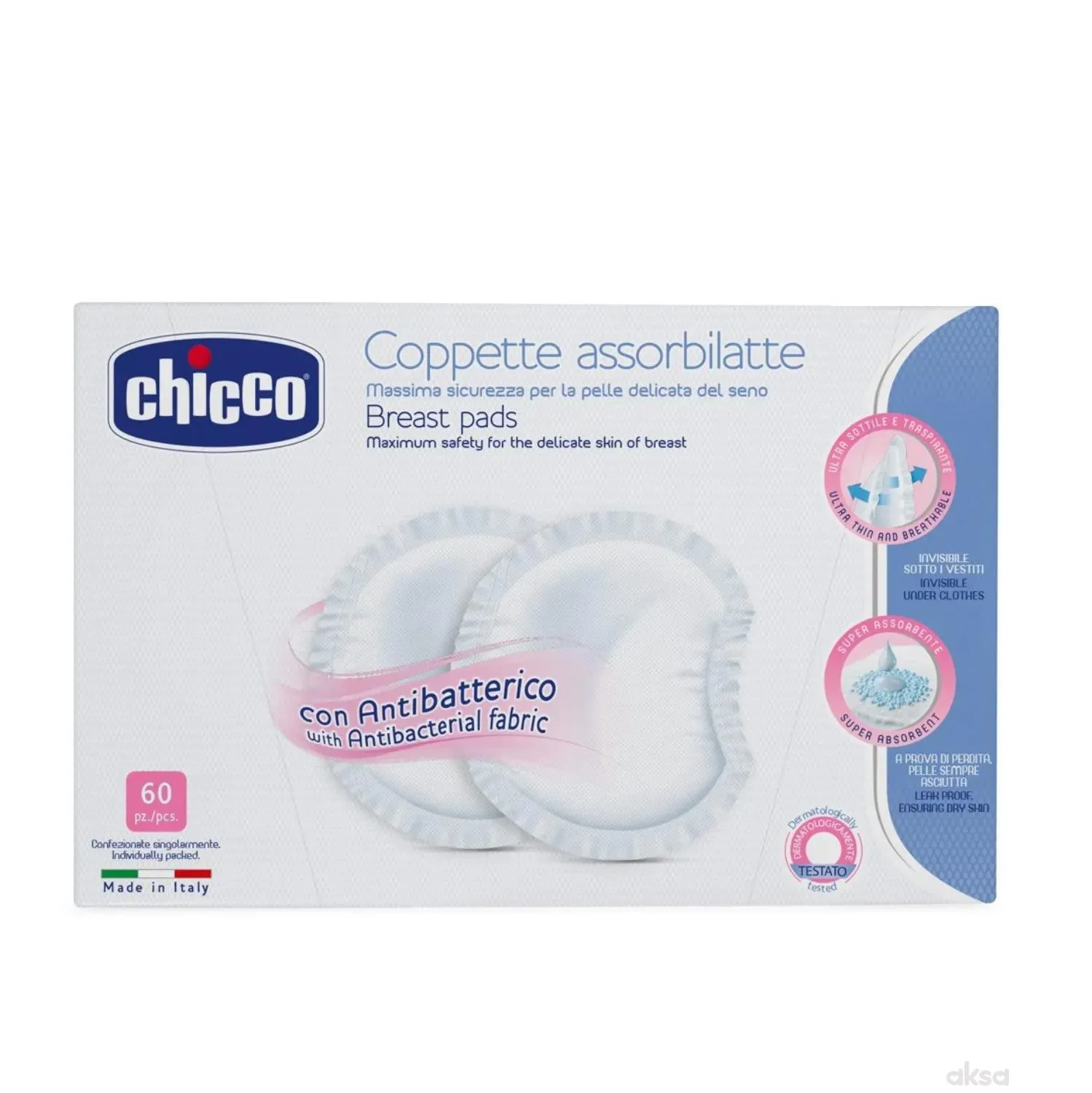 Chicco tuferi za grudi 60 komada