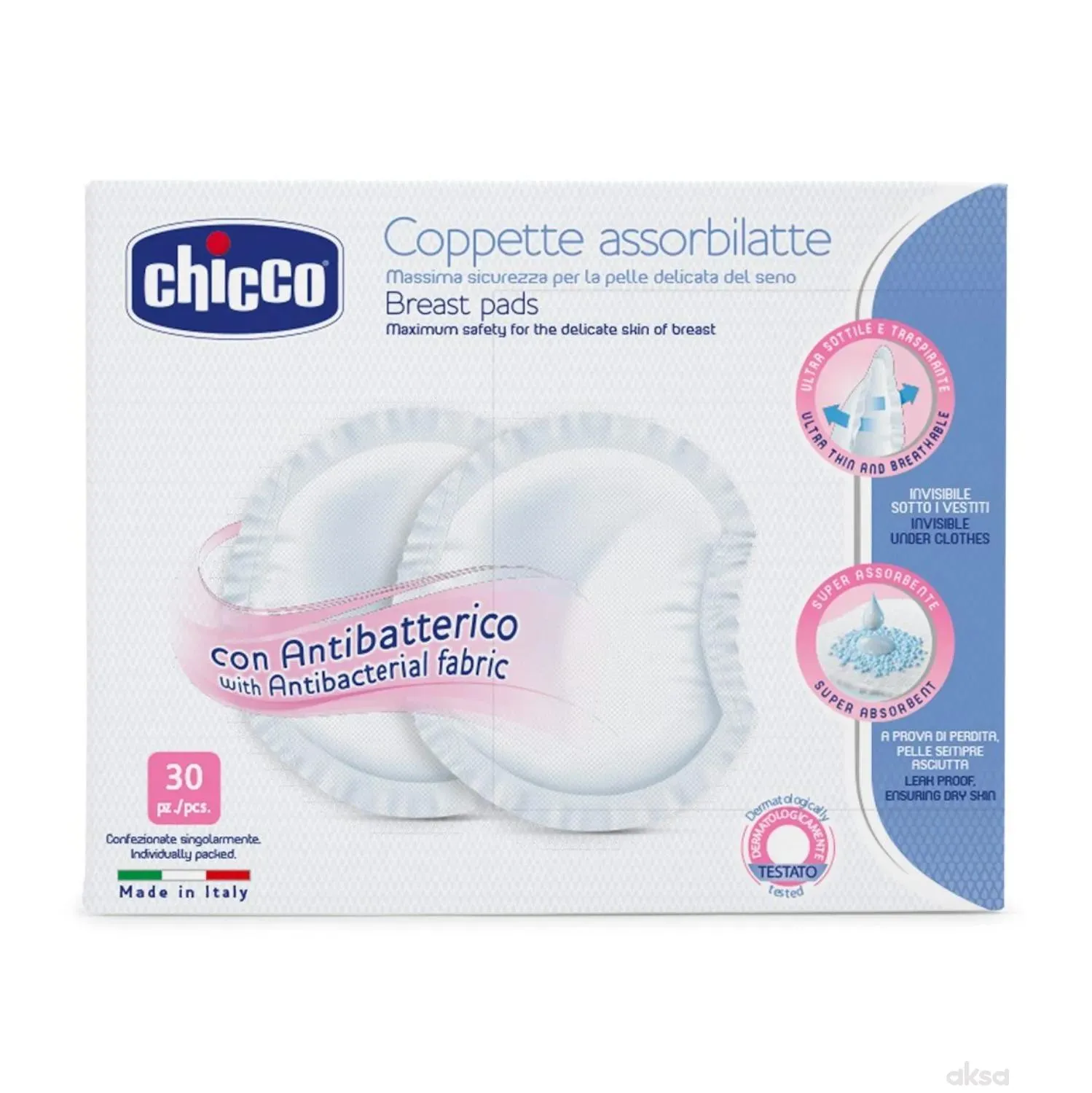 Chicco tuferi za grudi 30 komada