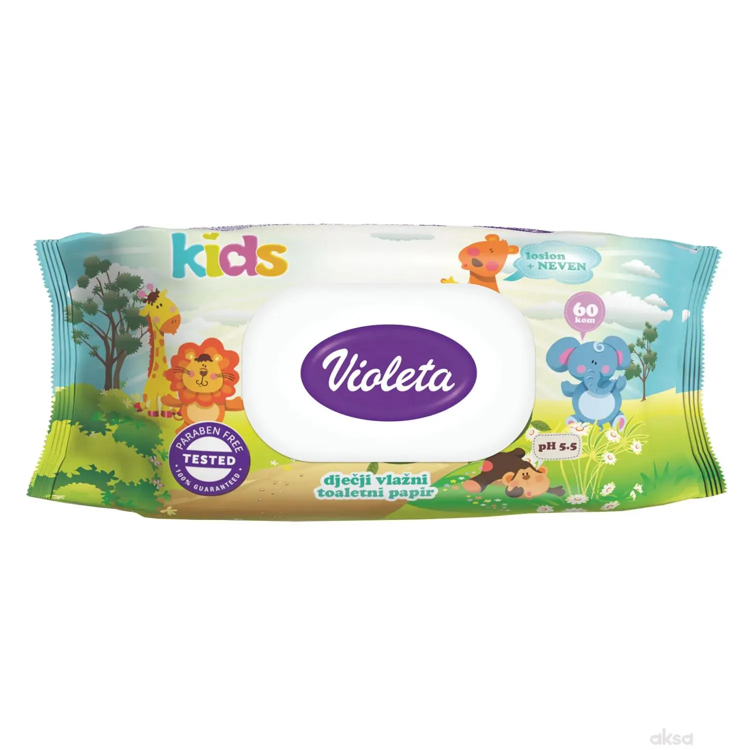 Violeta vlažni toalet papir za djecu 60kom 
