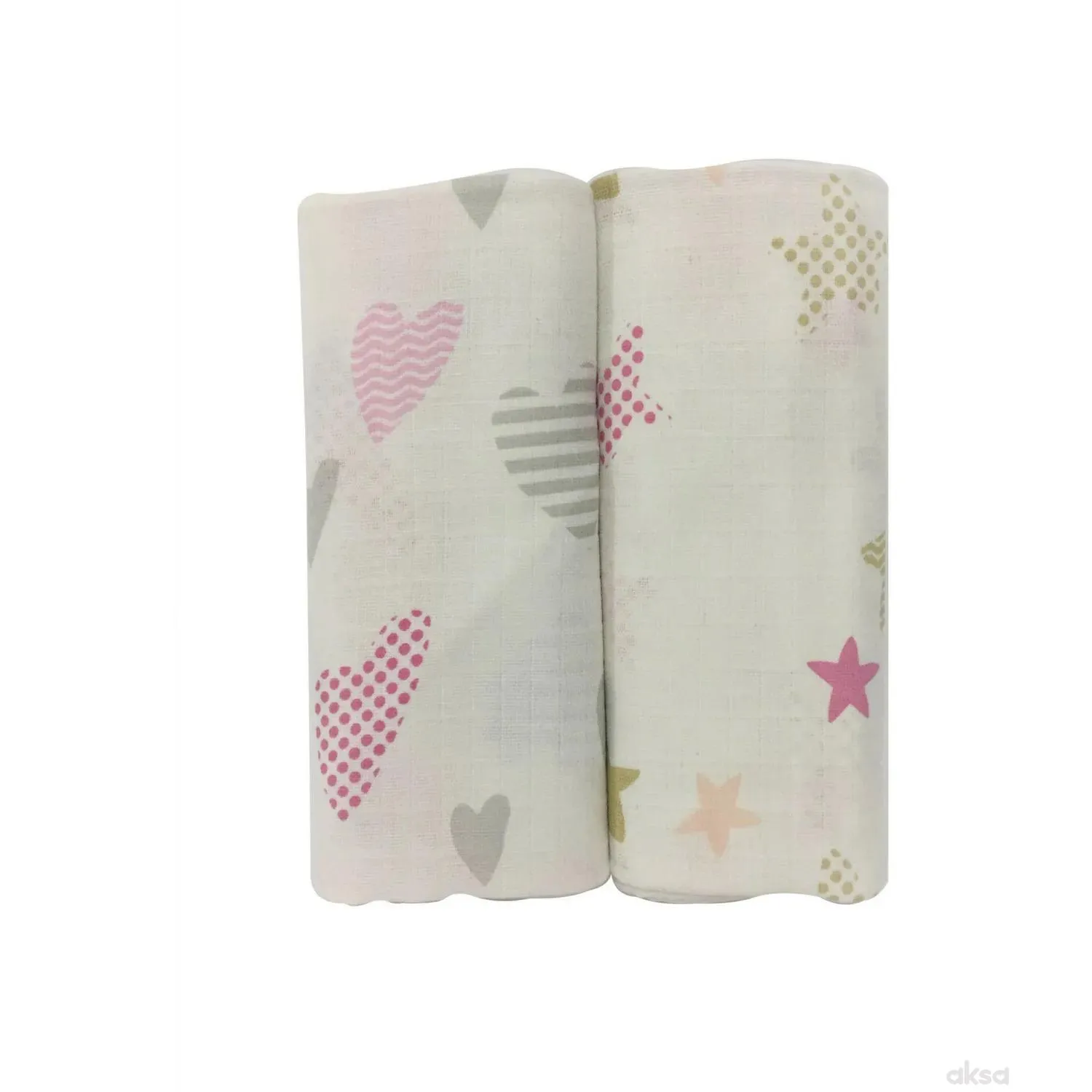 Baby Textil tetra pelena 2u1 Zvijezde , 80x90cm