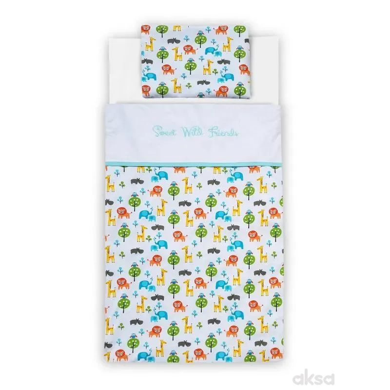 Lillo&Pippo posteljina Sweet Wild Friends 3/1
