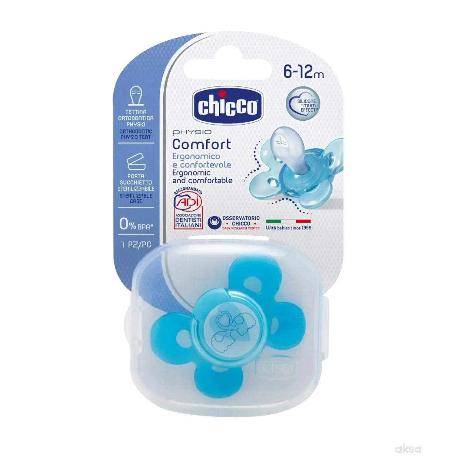 Chicco cucla Giotto Comfort sil. 6m+, kutija, plava