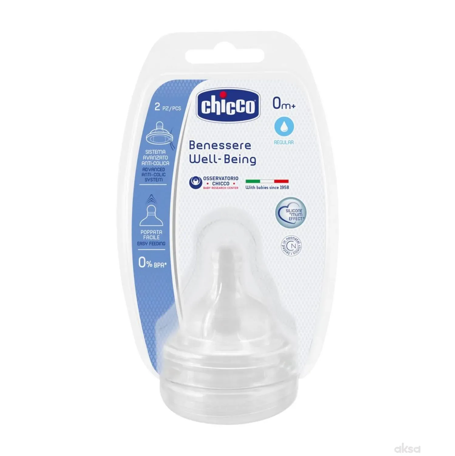 Chicco cucla Giotto sil. normalan protok 0m+ 2kom