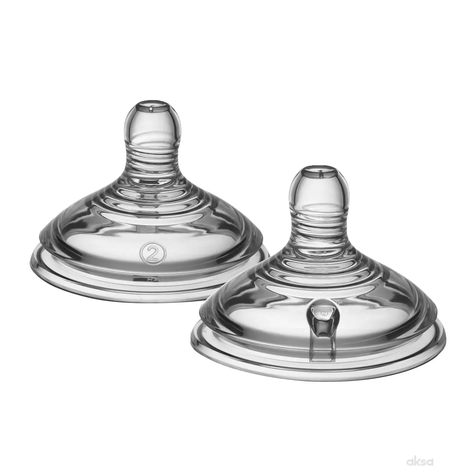 Tommee Tippee silikonska cucla srednji protok 2 kom 3m+