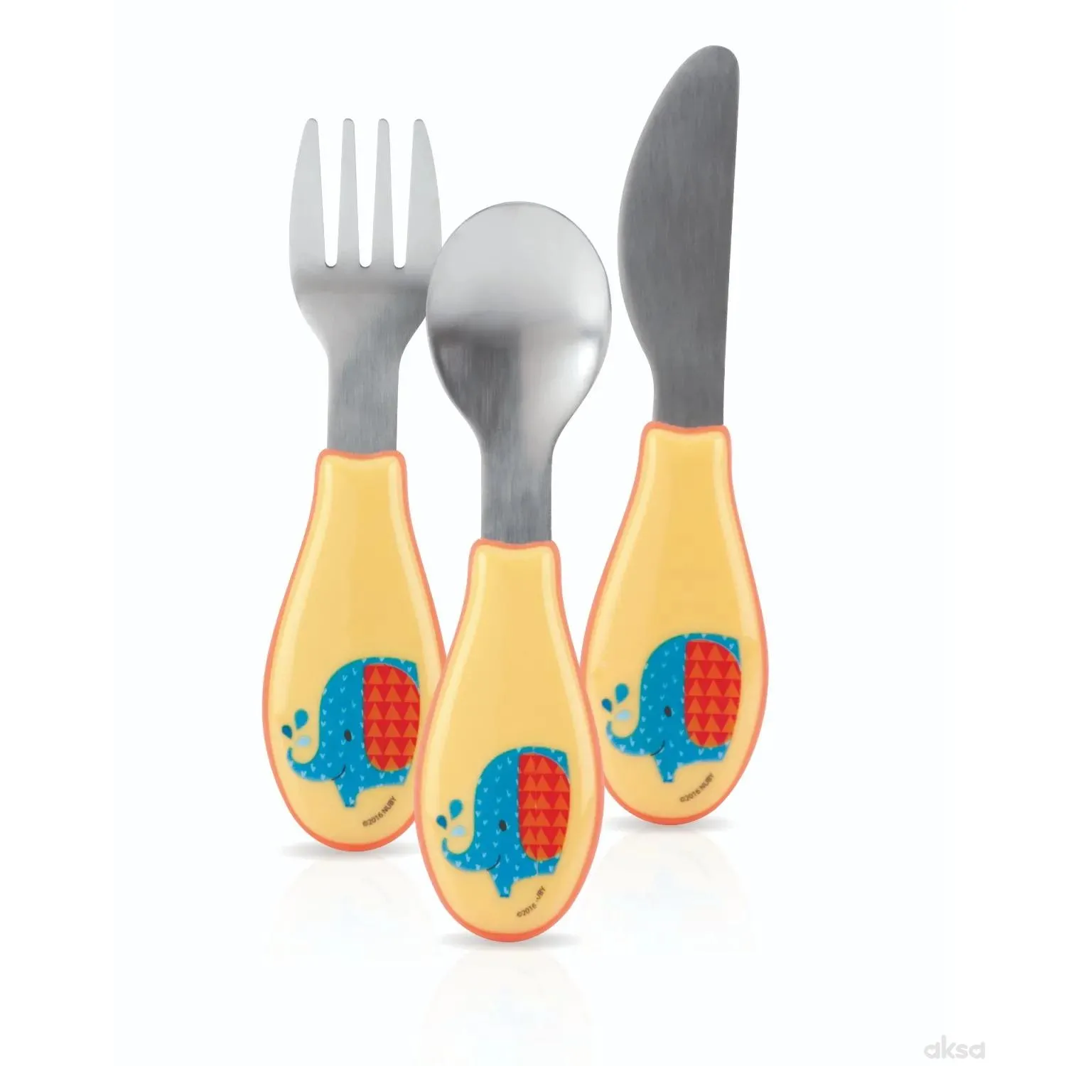 Nuby set - kašika, viljuška, nož
