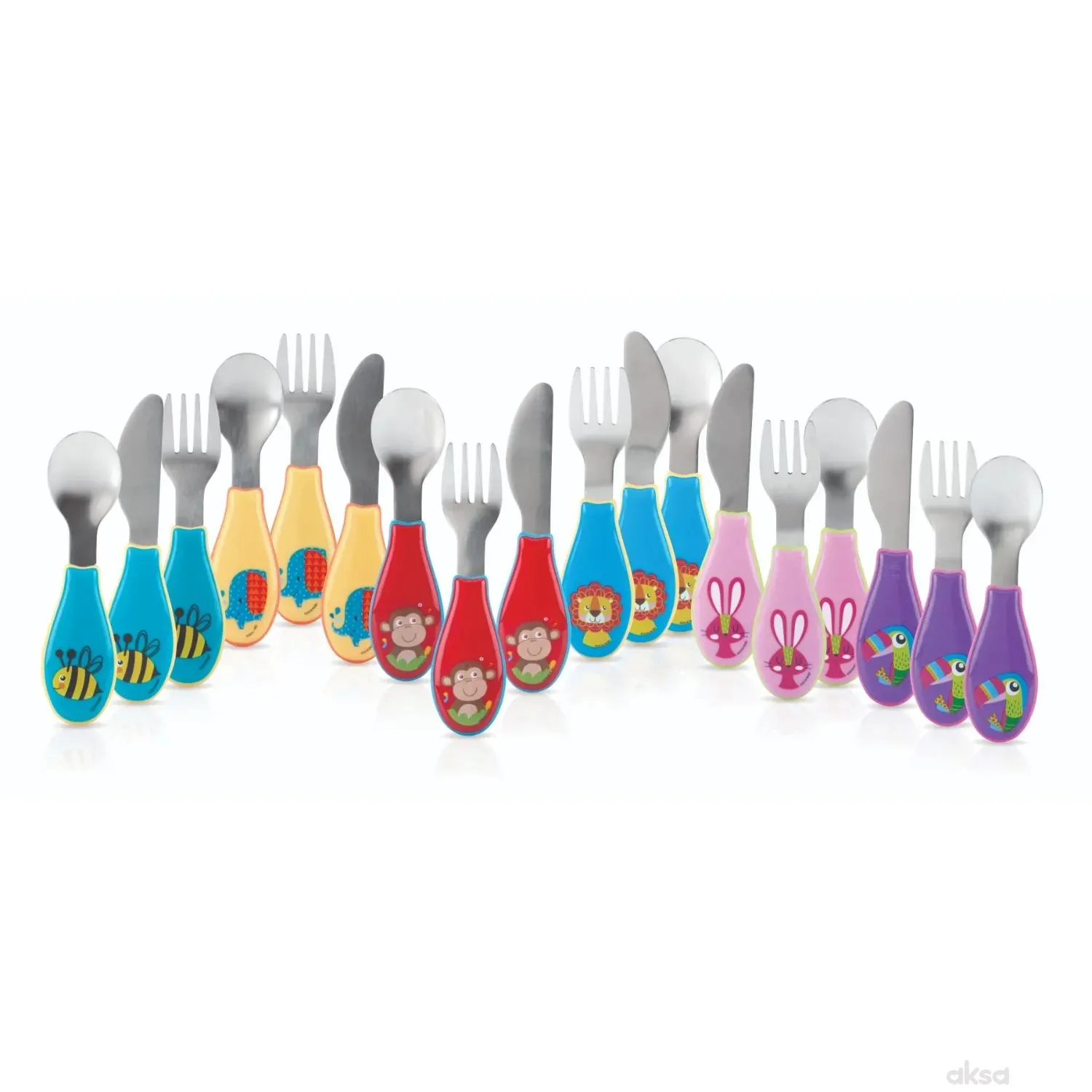 Nuby set - kašika, viljuška, nož