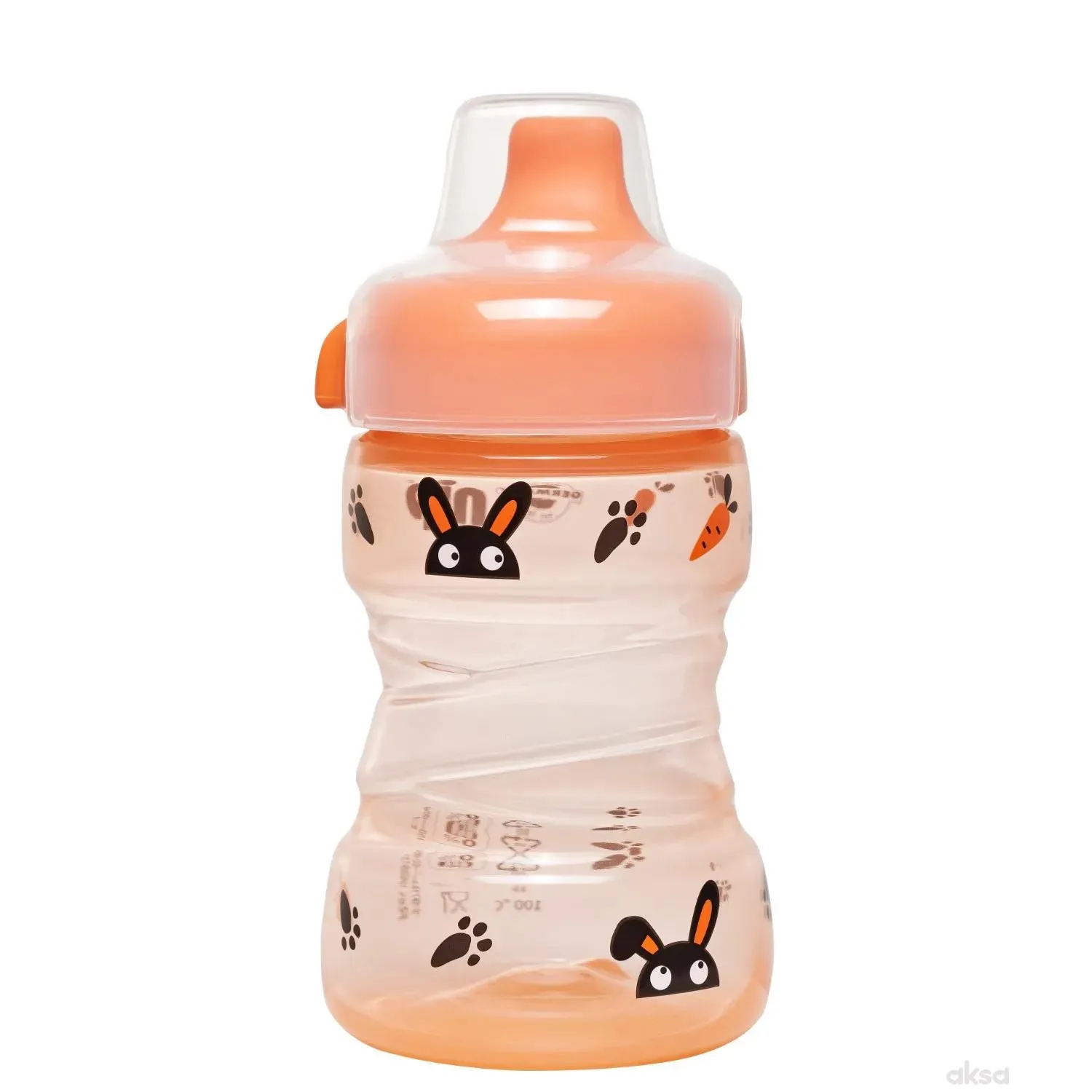 Nip trening fl.tvrd pisak Bunny no spill 260ml 9m+