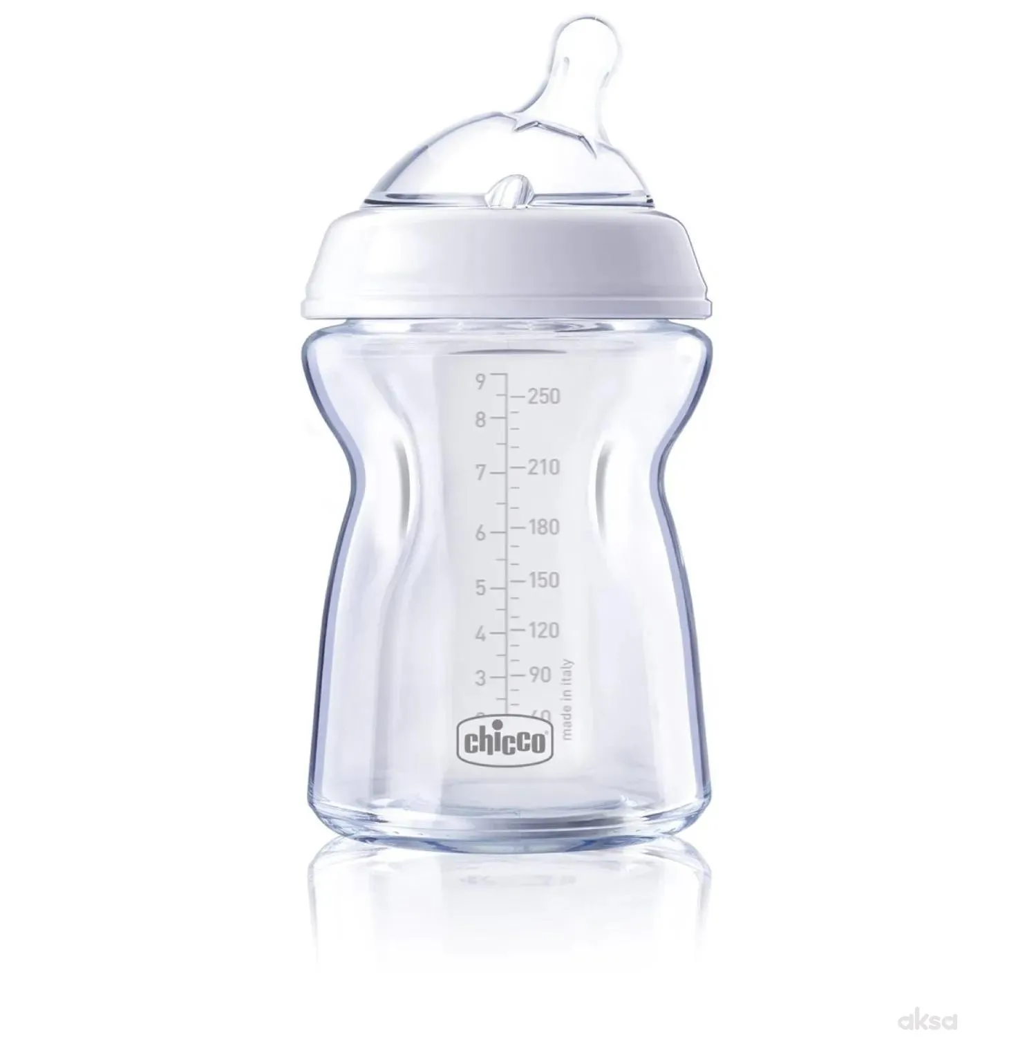 Chicco flašica Naturalfeeling 250 ml, silikon 0m+ 