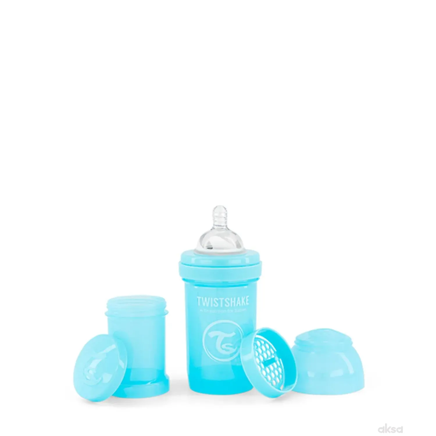 TS flašica anti-colic 180ml pastelna plava
