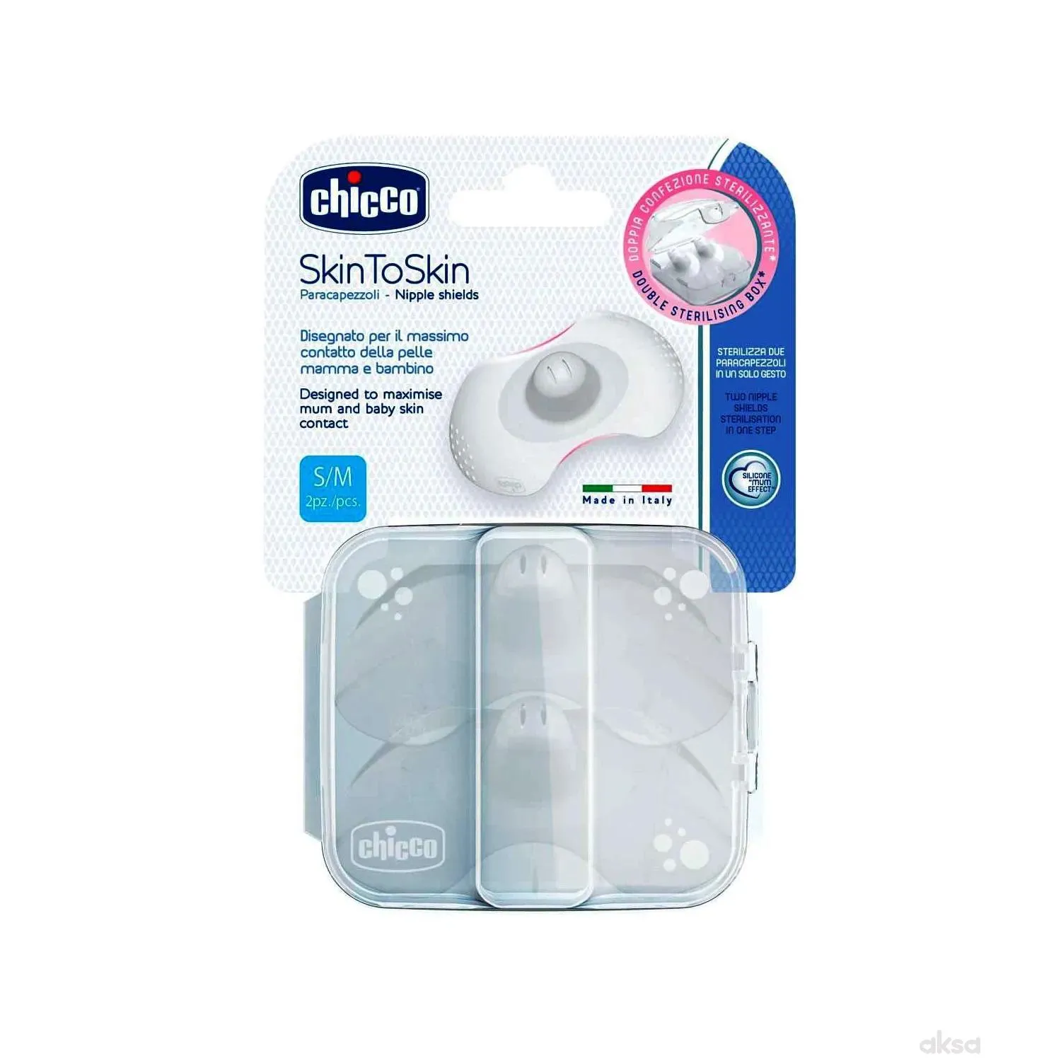 Chicco lažne bradavice od silikona, veličine S-M