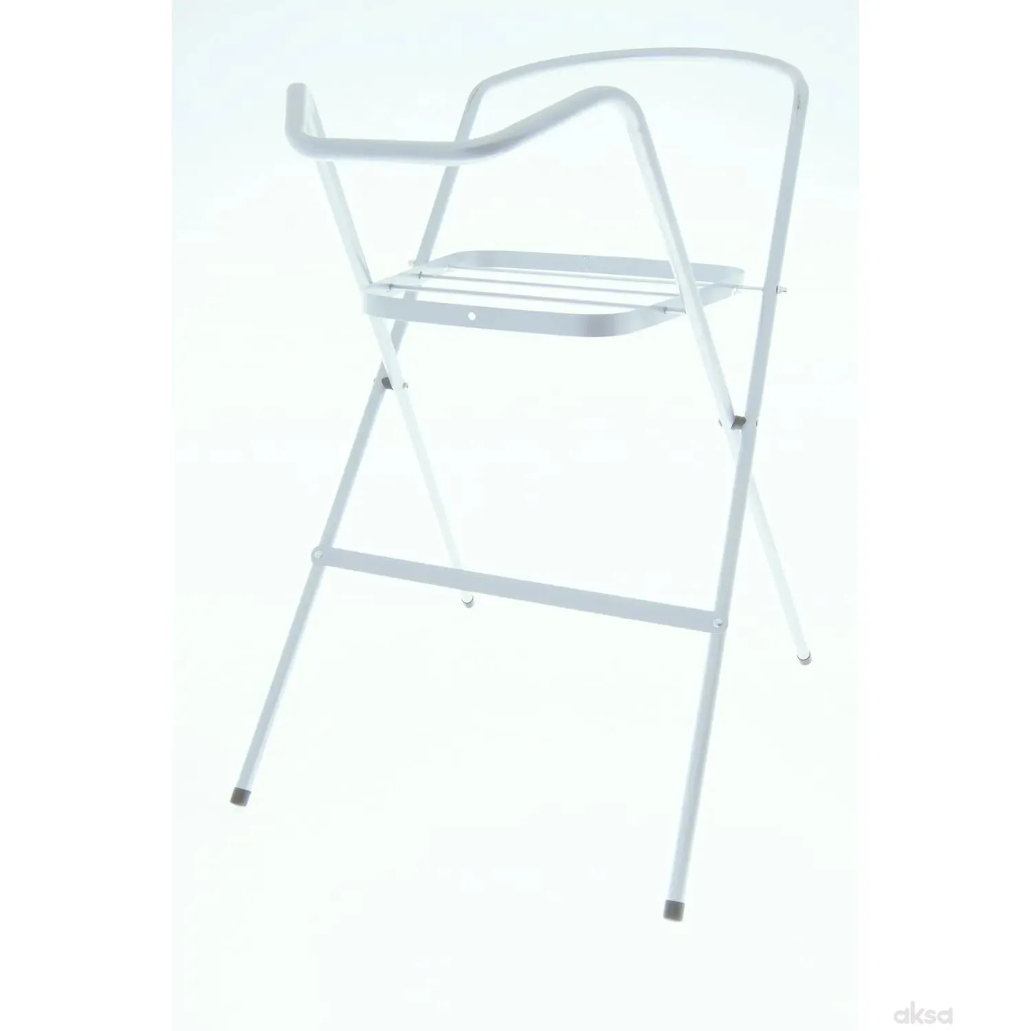 Tega metalni stalak za kadicu sa korpom 102cm,bijeli