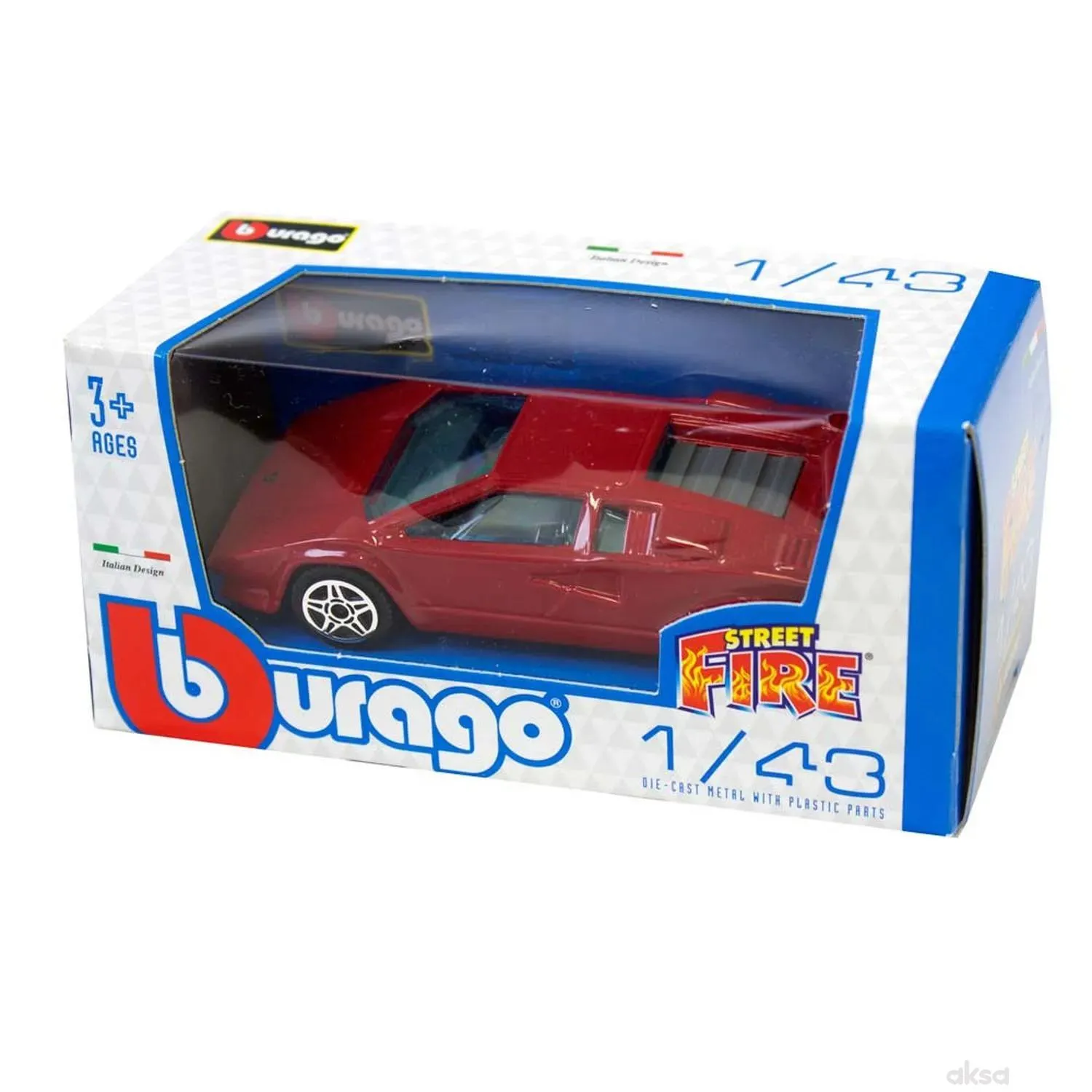 Burago street fire plavi displej 24 BU30010B