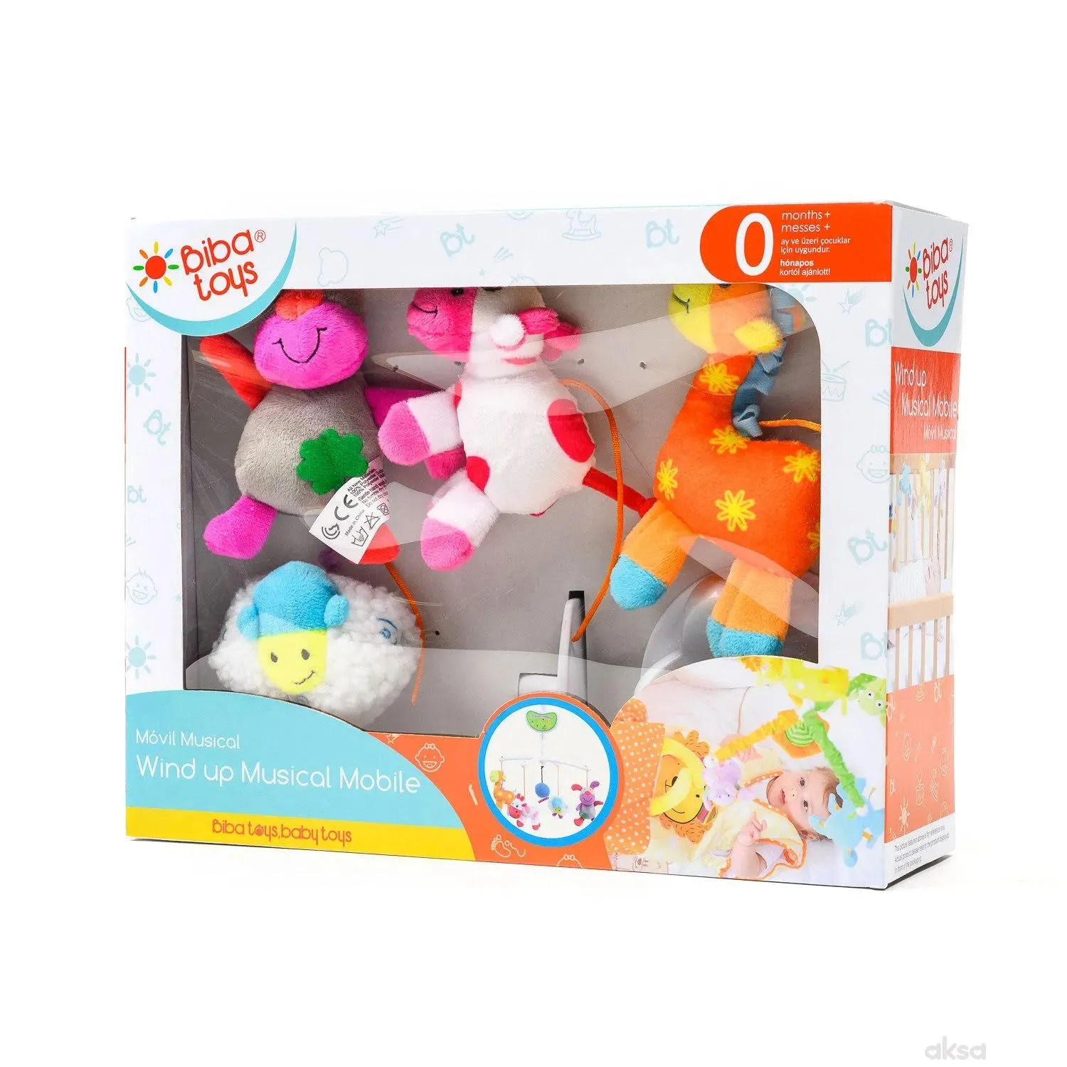 Biba toys vrteška za krevetić farma sa životinjama