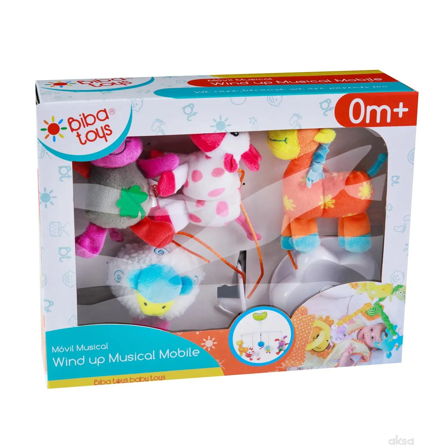 Biba toys vrteška za krevetić farma sa životinjama