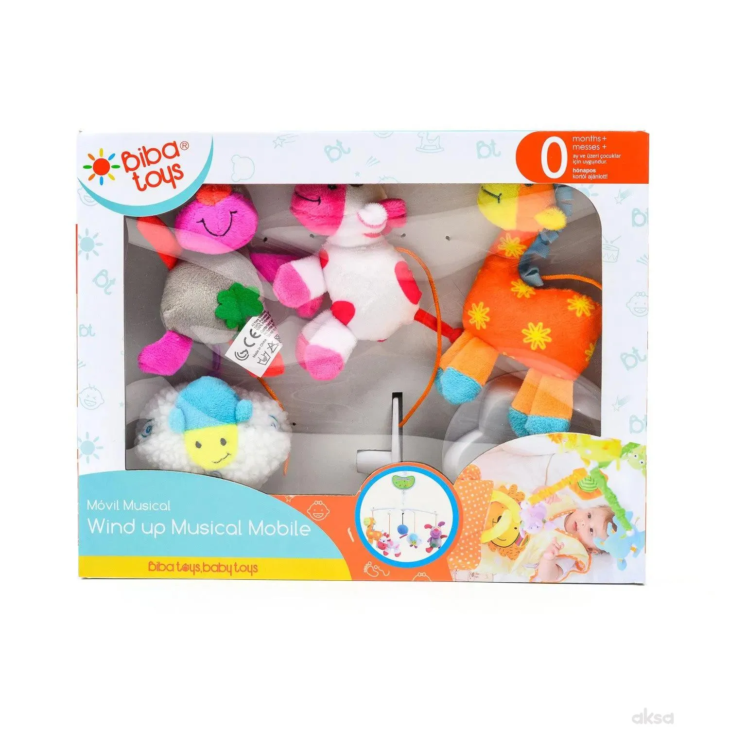 Biba toys vrteška za krevetić farma sa životinjama