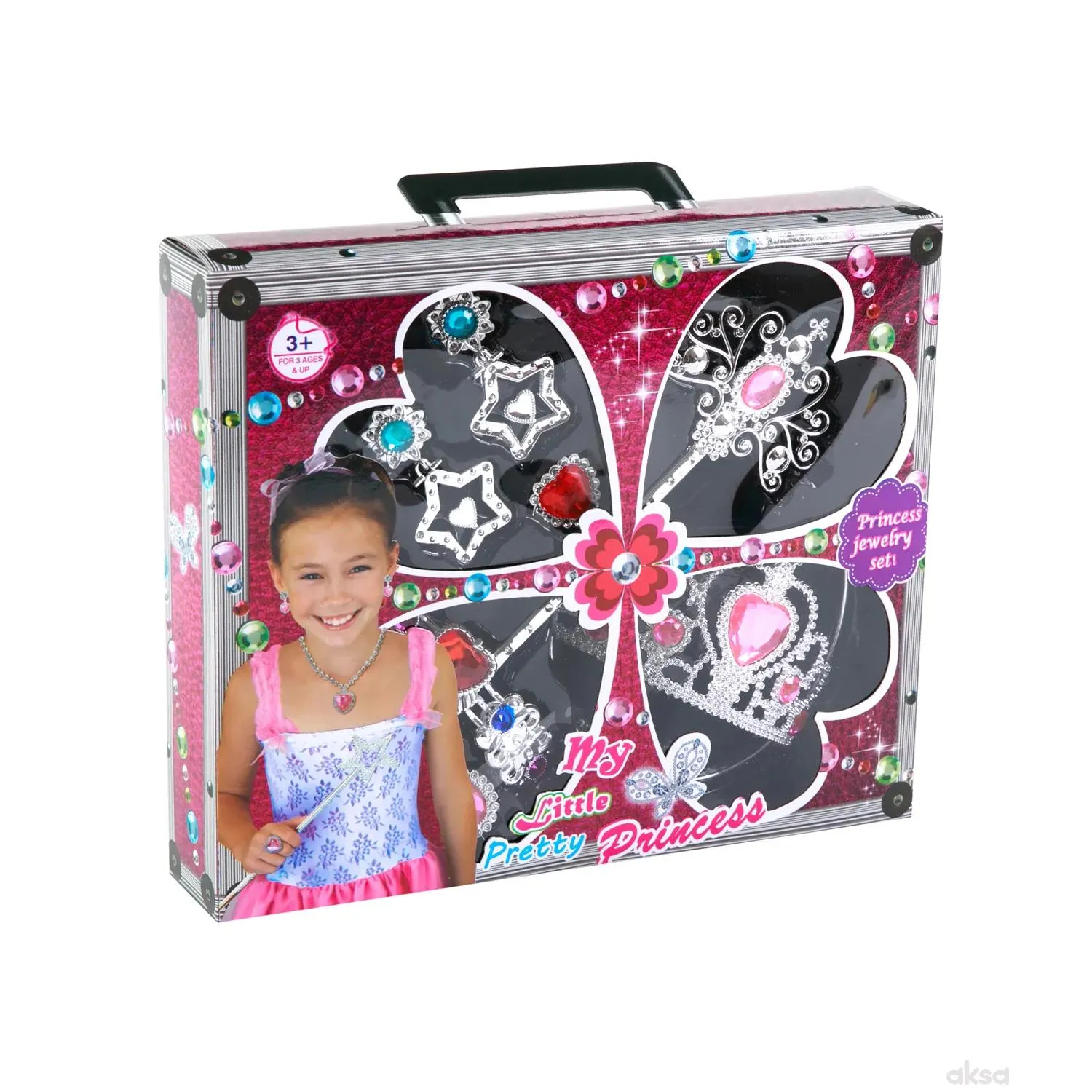 Hk Mini igračka set nakit za djevojčice sa krunicom
