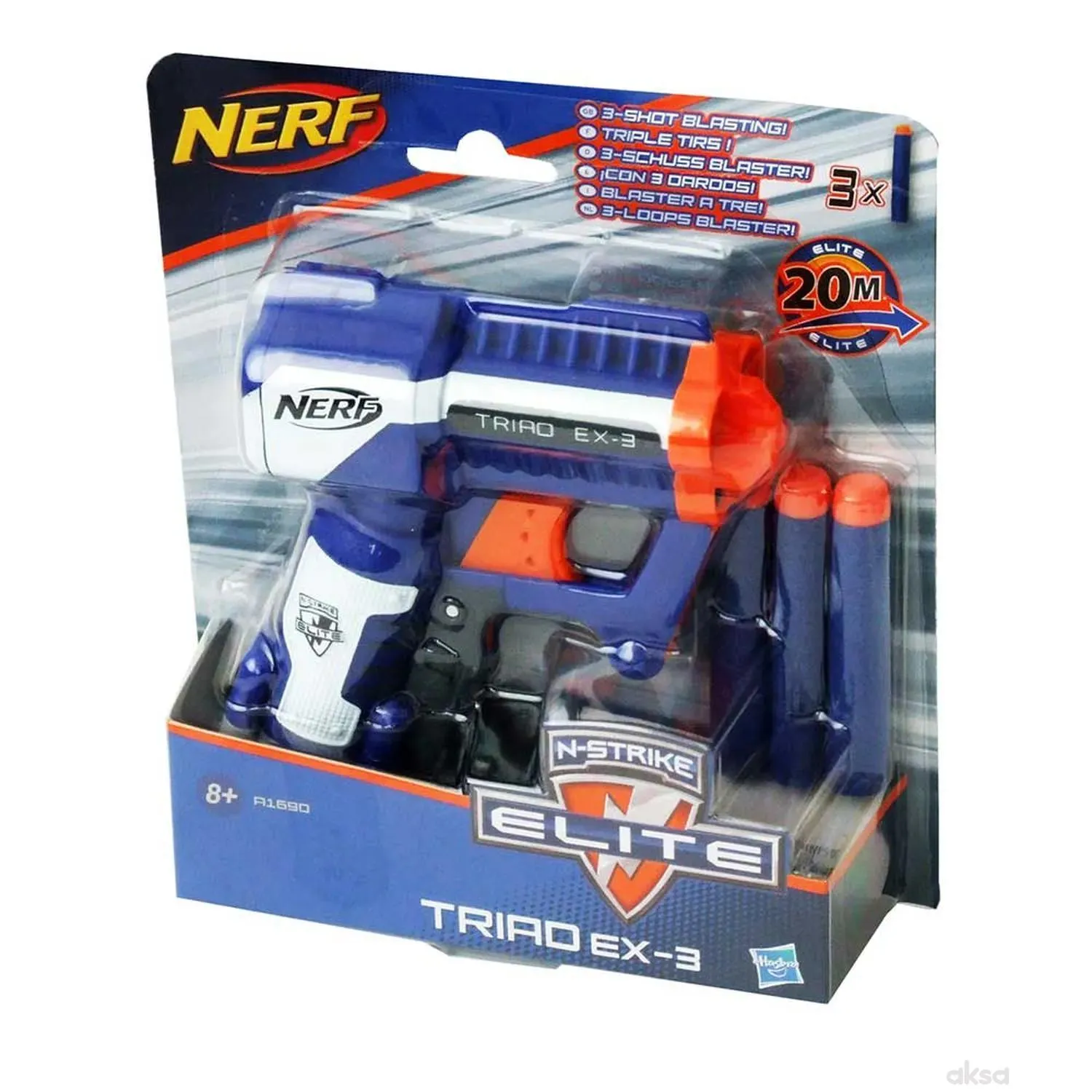 Nerf pistolj triad ex3