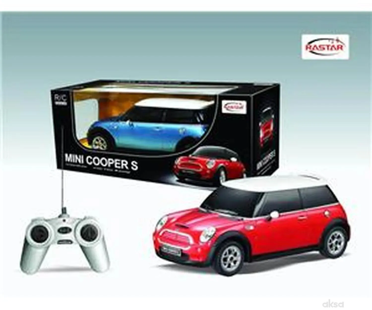 Rastar RC automobil Mini cooper S 1:24 - pla, crv 