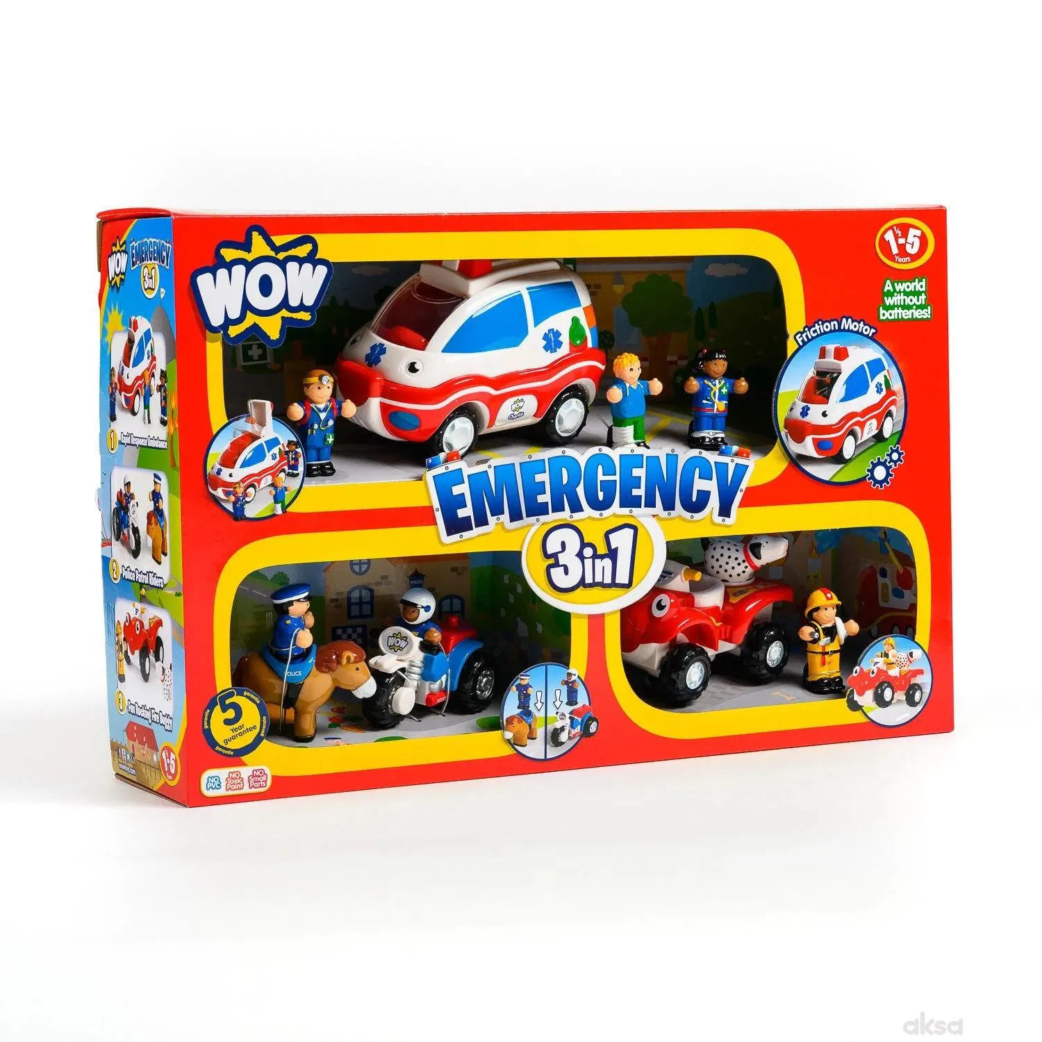 Wow igračka set 3 u 1 Emergency Rescue