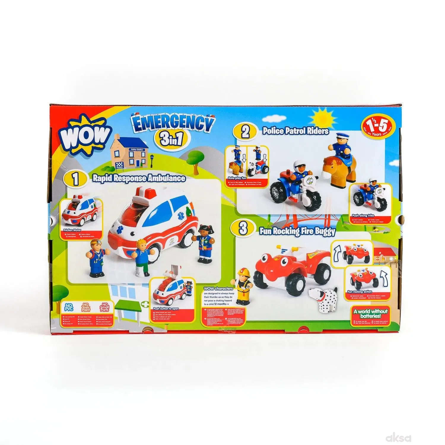 Wow igračka set 3 u 1 Emergency Rescue