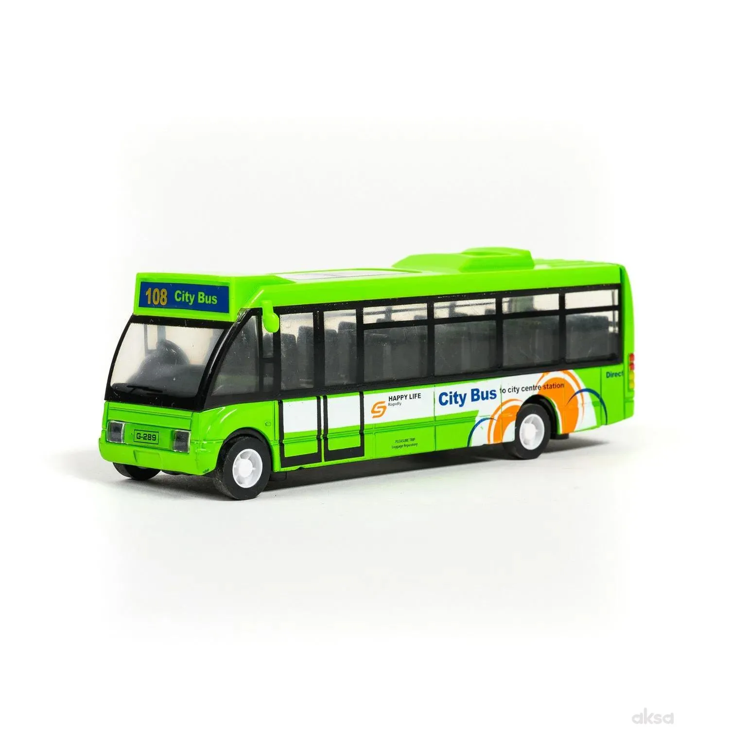 Hk Mini igračka gradski autobus, display 6 komada 
