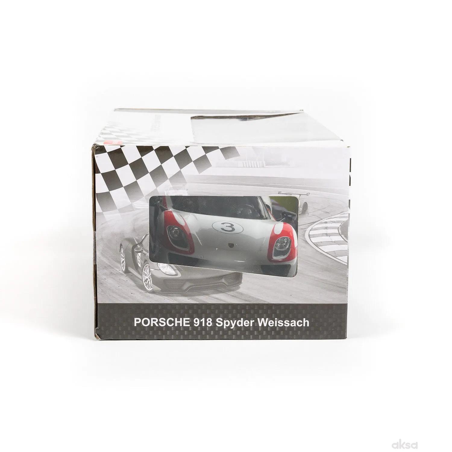Rastar RC auto Porshe 918 Spyder 1:14 - crn, bel 