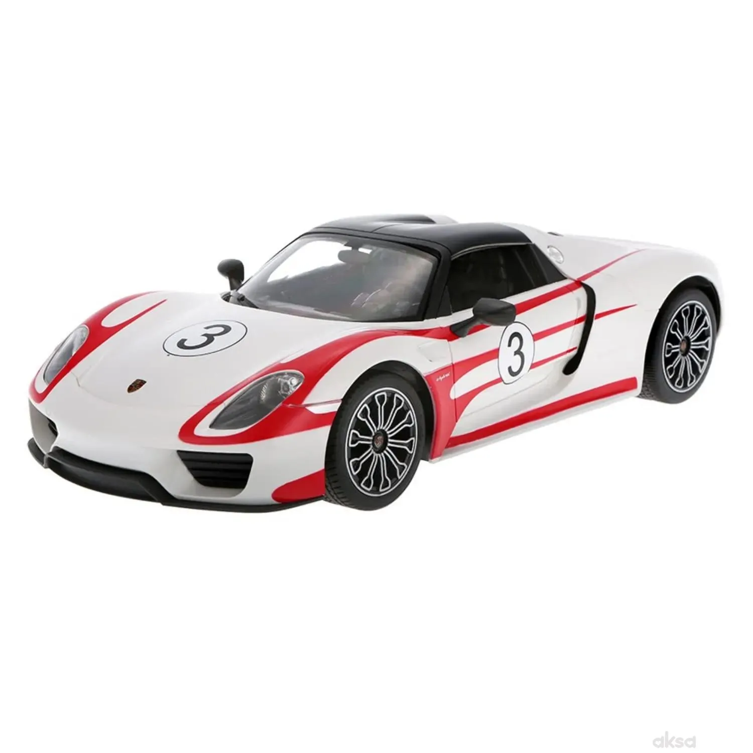 Rastar RC auto Porshe 918 Spyder 1:14 - crn, bel 