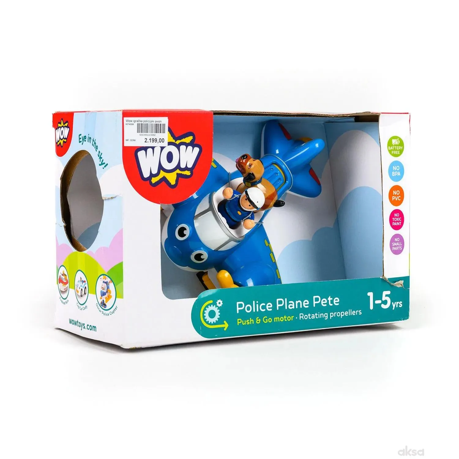 Wow igračka policijski avion Police Plane Pete