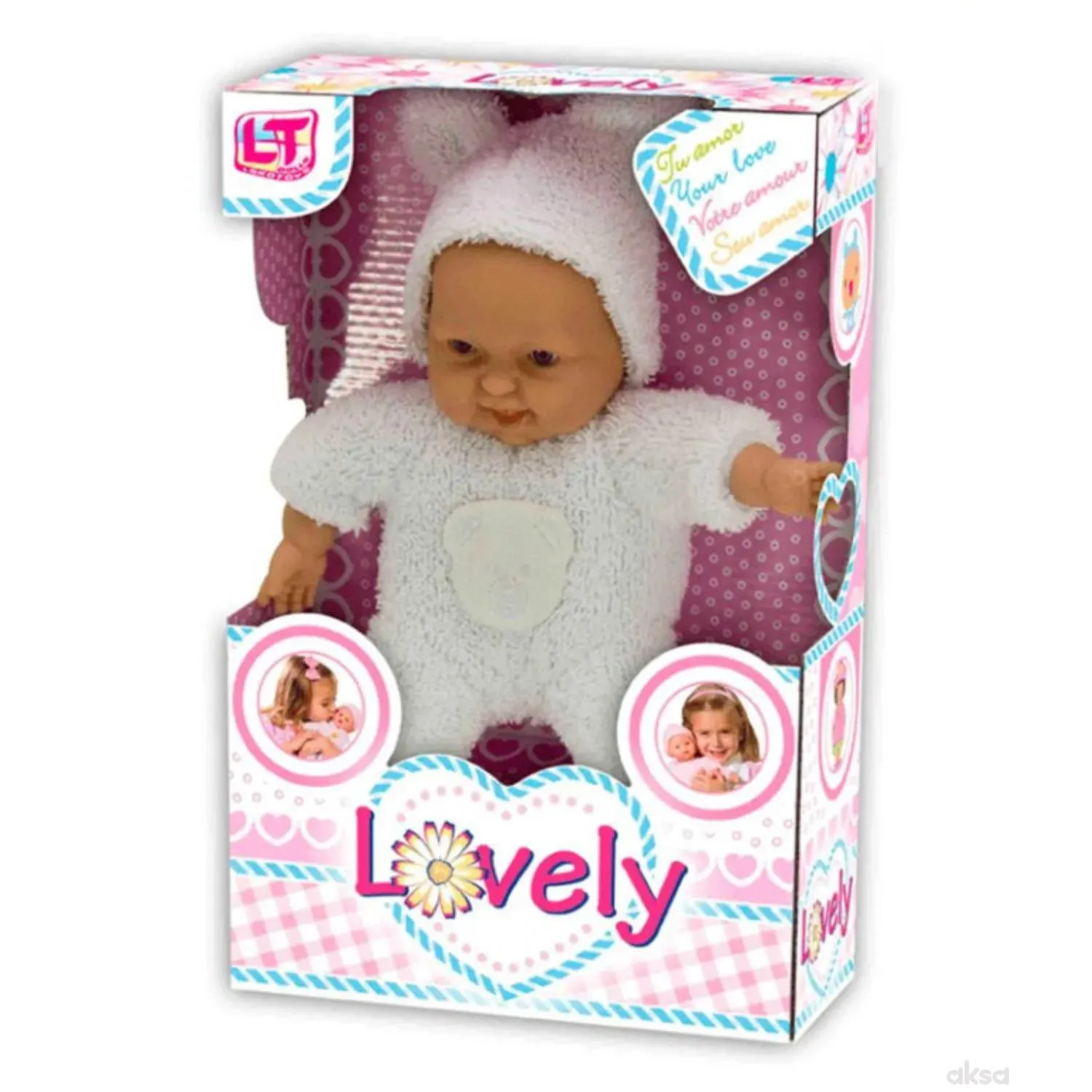 Loko toys,mekana lutka beba, 24 cm