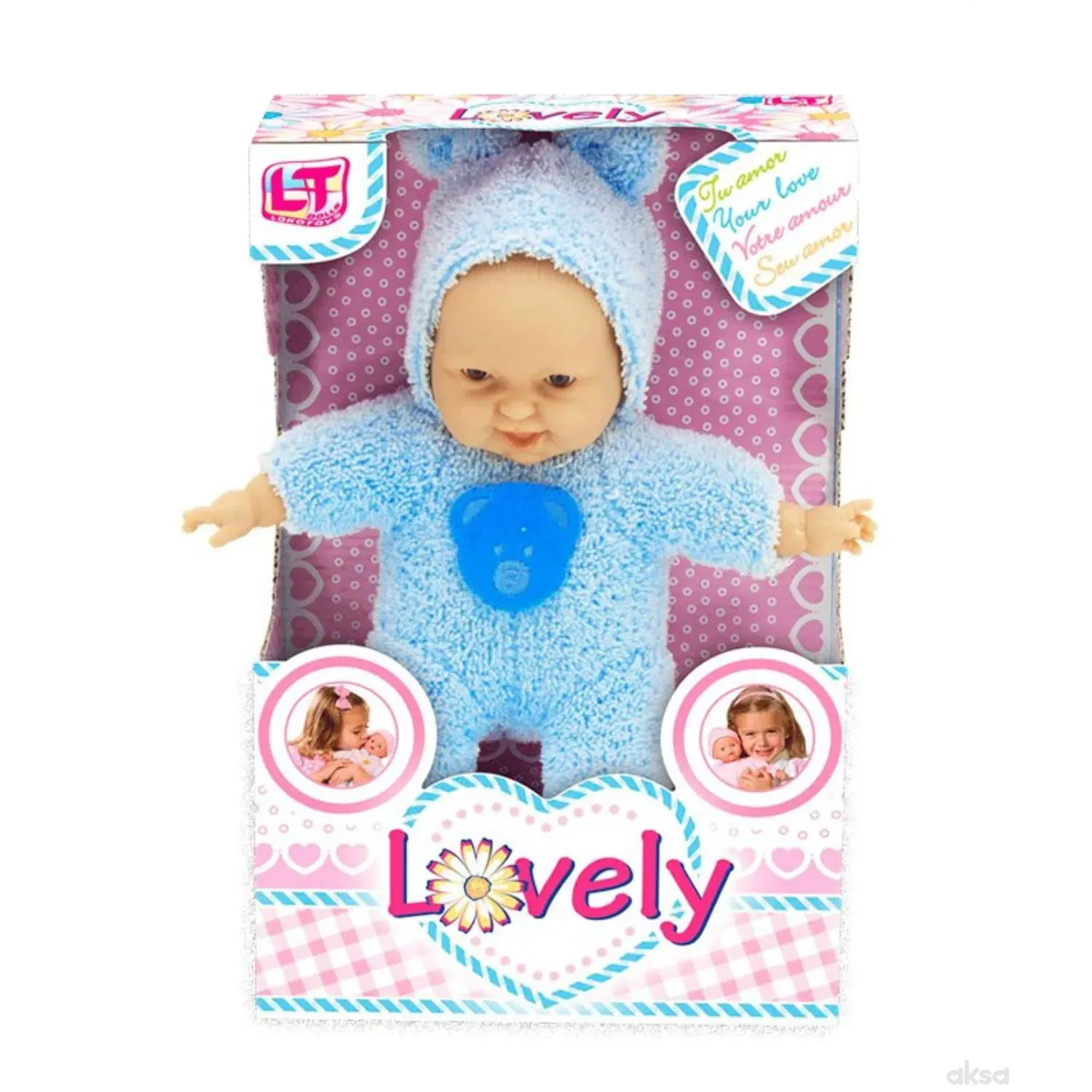Loko toys,mekana lutka beba, 24 cm