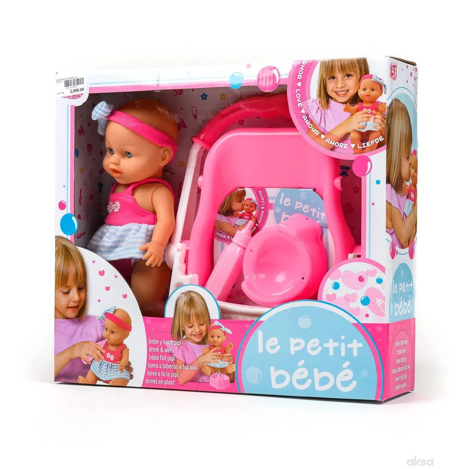 Loko toys,lutka beba sa sjedištem, 29cm